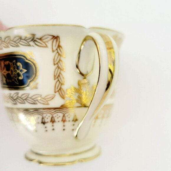 Vintage Noritake Black Gold Demitasse Cup & Saucer, 2 Sets, c1940s Art Nouveau - Picture 5 of 15